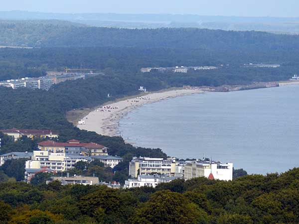 Blick von Granitz nach Binz und Prora