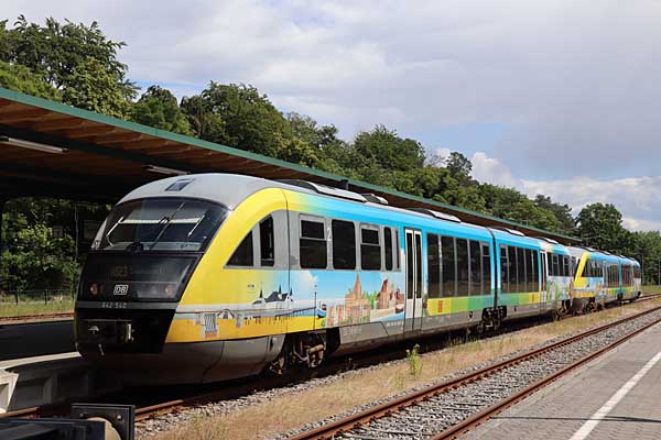 Triebwagen der Usedomer Bäderbahn UBB