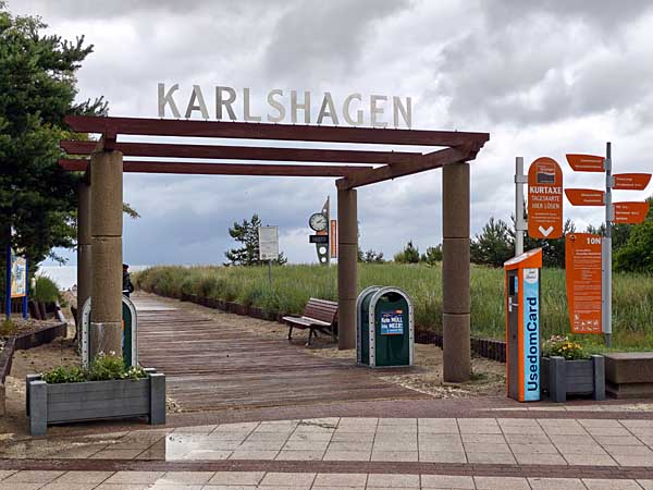 Hauptzugang zum Strand von Karlshagen
