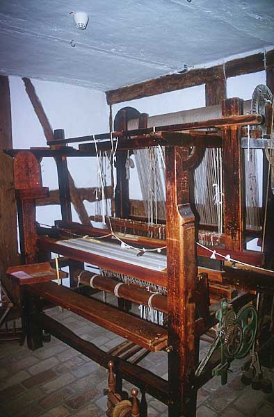 Freilichtmuseum Klockenhagen - Webstuhl im Katen Stäbelow