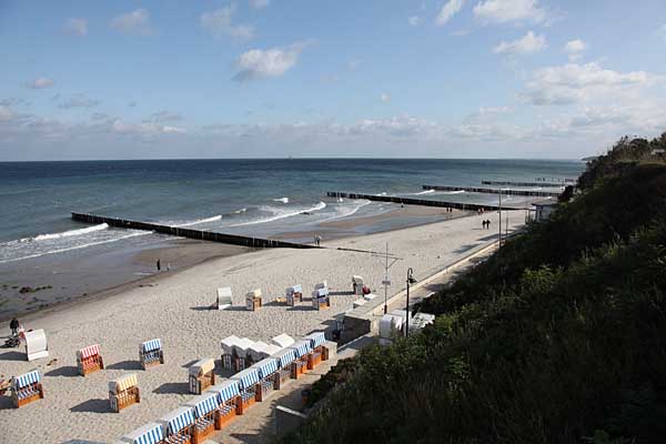 Blick auf den Strand von Nienhagen