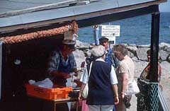 Räucherfischstand in Vitt