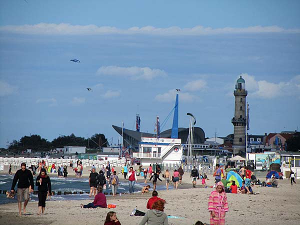 Am Ostseestrand in Warnemünde