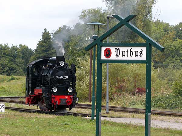 99 4632 im Bahnhof Putbus