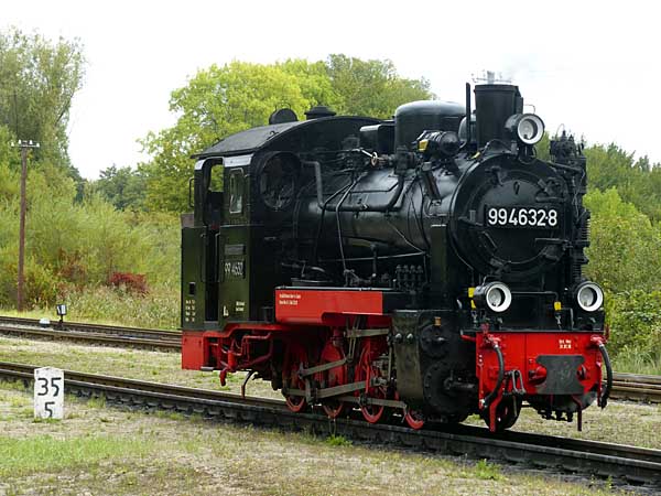 99 4632 im Bahnhof Putbus