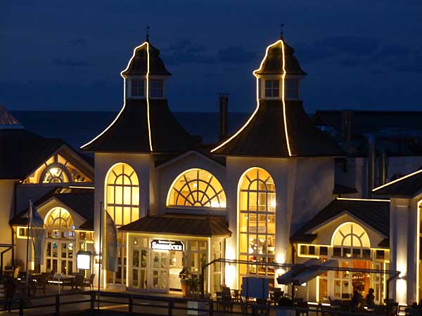Abendstimmung an der Seebrücke in Sellin