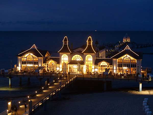 Abendstimmung an der Seebrücke in Sellin