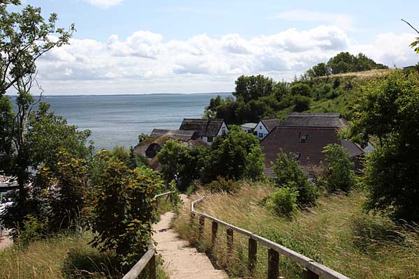 Blick auf Vitt von Arkona kommend