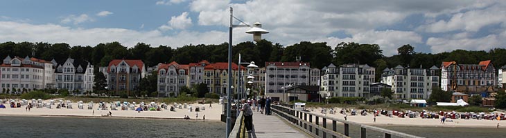 Bansin - Blick von der Seebrücke